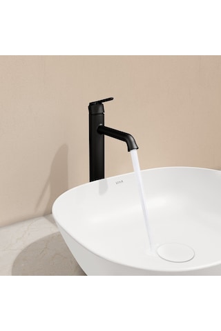 VitrA A4288236 Origin Classic Çanak Lavabo Bataryası Mat Siyah
