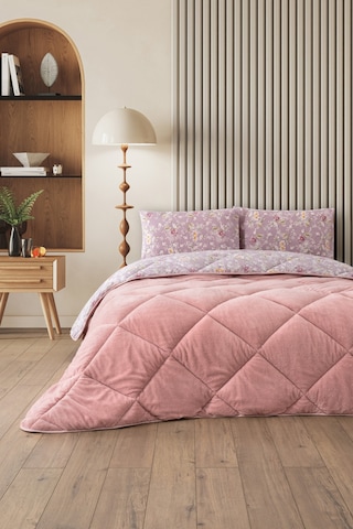 Nordelle Çift Kişilik Wellsoft Yorgan Uyku Seti Pudra