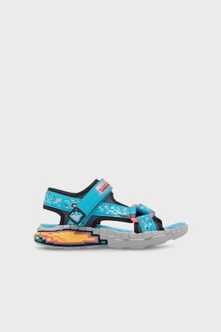 Skechers Erkek Çocuk Sandalet 402161l Tqbk Turkuaz-siyah Turkuaz-siyah