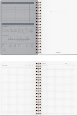 Kraft Ofis Defter Spiralli Kareli Kırmızı