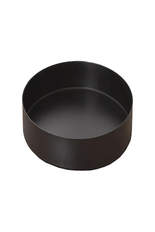 Yunboo Kara Metal Yuvarlak Mum Tepsisi - Modern Köy Stili Ev Dekorasyonu Masa Süsleme Tabağı 7.8 İnç