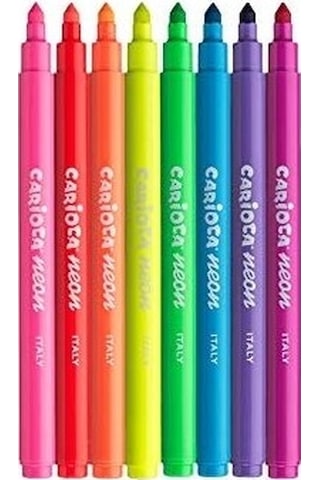 Carioca Neon Yıkanabilir Keçeli Kalem 8 Li 42785