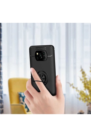 Xiaomi Poco X3 Kilif Yüzüklü Magnetli Ravel Case 360697610