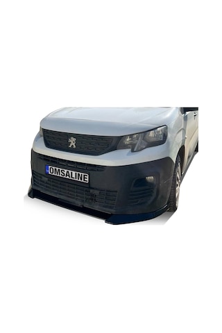 Peugeot Partner Ön Tampon Lip Piano Black 2018-2022 Arası