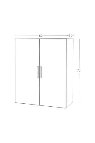 Zambak Çamaşir Makinasi Üst Dolabi Ve Banyo Dolabi Beyaz