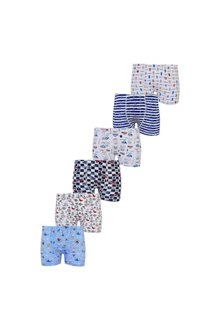 Hepsine Rakip Tutku 6'lı Paket Erkek Çocuk Renkli Empirme Elastan Boxer Tec0254 Çok Renkli