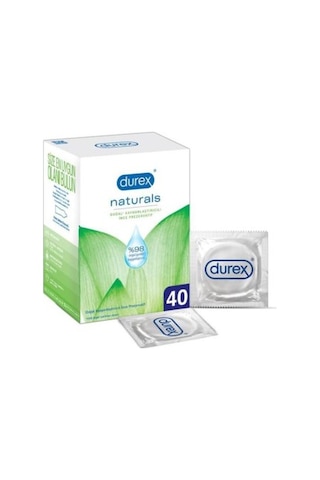 Durex Naturals Doğal Kayganlaştırıcılı Prezervatif 40 Lı DUREX.050
