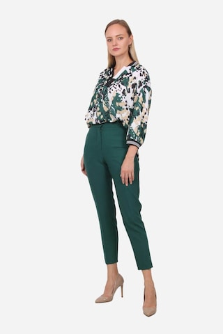 Kadın Leopar Desenli Bluz Frn1106 Yeşil