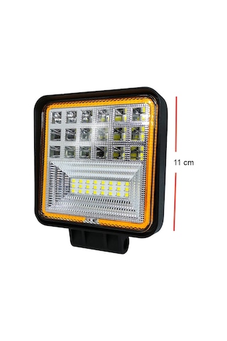 Sis Lambası Kare Kırmızı Angellı 12-24v Adet / Lass312