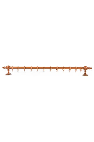 Meşe Raysız Ahşap Rustik Perde Askısı - 150 Cm