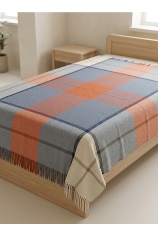Gençev Home &Selin& %100 Saf Yün Scotch Battaniye Tek Kişilik (529588495)
