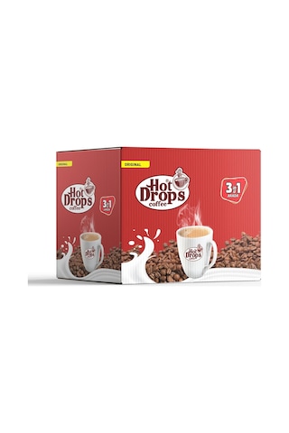 Hot Drops 3ü1 Arada Hazır Kahve 50 Adet X 18 Gr