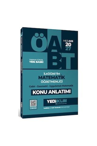 Yediiklim 2027 Öabt Meb-ags İlköğretim Matematik Öğretmenliği Cebir, Geometri, Uygulamalı Matematik Konu Anlatımı