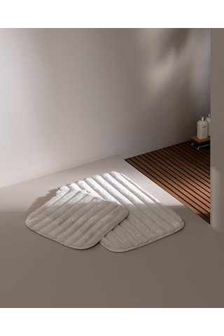 Madame Coco Elvane 2'li Banyo Paspası - Ekru 8684427344910 Çok Renkli