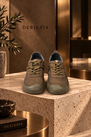Derikaya Urban Erkek Vizon Delikli Yan Panel Detaylı Bağcıklı Sneaker