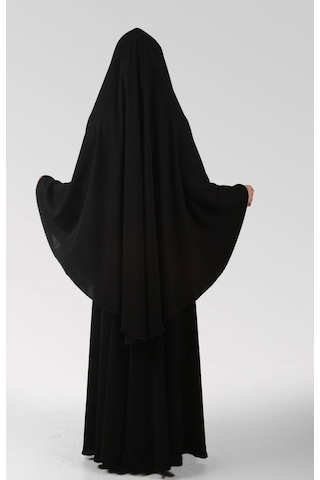 Çarşaf Krep 2 Parça Peçeli Sultanbaş