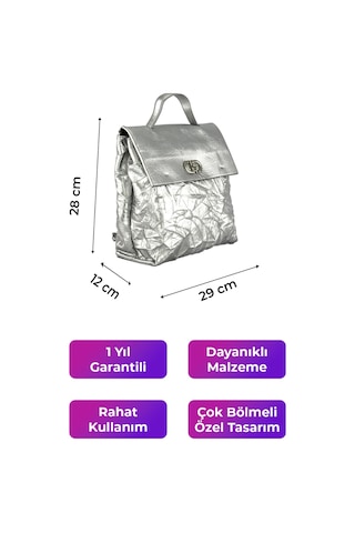 Kriste Bell Kadın Sırt Çanta Gümüş 26494 Gümüş
