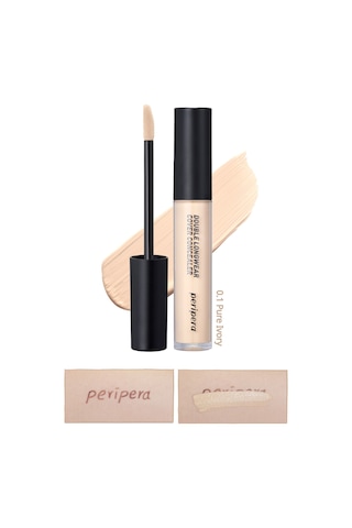 Peripera Double Longwear Cover Concealer 01 Pure Ivory