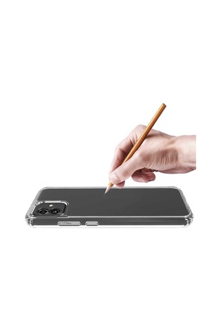 Goocamp Galaxy Uyumlu A04 Kılıf 2mm Anti Shock Silikon - Renksiz Renksiz