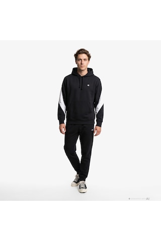 Champion Hooded Erkek Siyah Sweatshirt 222535 2800282