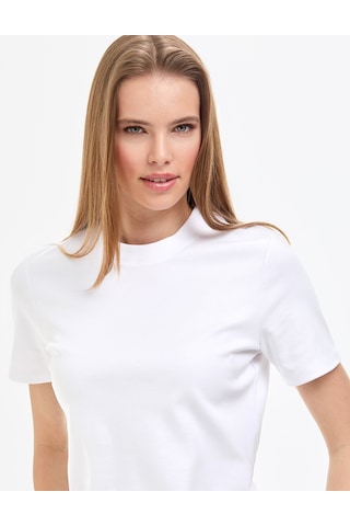 Pierre Cardin Kadın Beyaz Tişört Basic 50323570-vr013