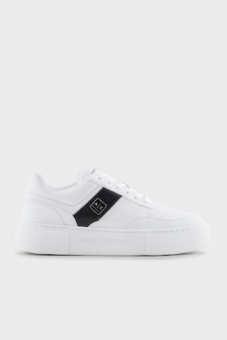 Armani Exchange Bayan Ayakkabı Xdx176 Xv917 K488 Beyaz-siyah Beyaz-siyah Beyaz - Siyah