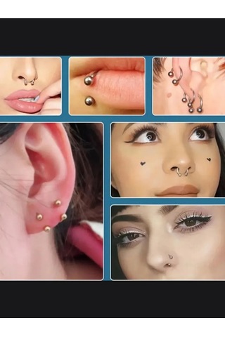 Lisvild Sigorta Halkasına Dairesel Burun Piercingi Burun Kanadı , Duygusal Buğday 295847587 Gümüş