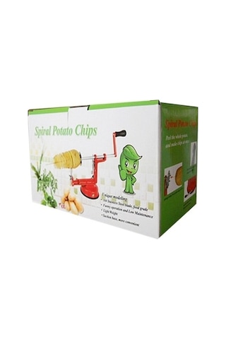 Tongxida Kaliteli Kırmızı Spiral Patates Dilimleyici Kırmızı