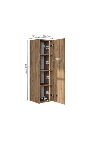 Ada Banyo Dolabı Mat Suntalam 110 Cm Banyo Boy Dolabı Atlantik Atlantik Çam