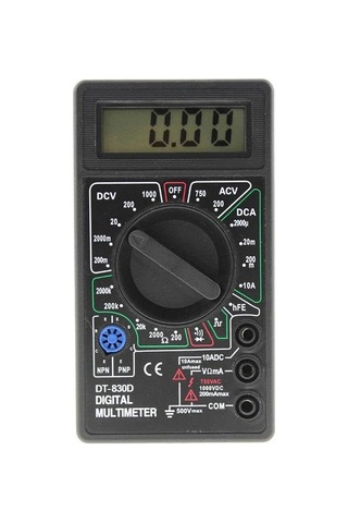 Dijital Multimetre Akım, Voltaj, Direnç Ölçer Elektrik Ölçü Aleti, Taşınabilir Dc/ac Ölçüm Cihazı, Güv