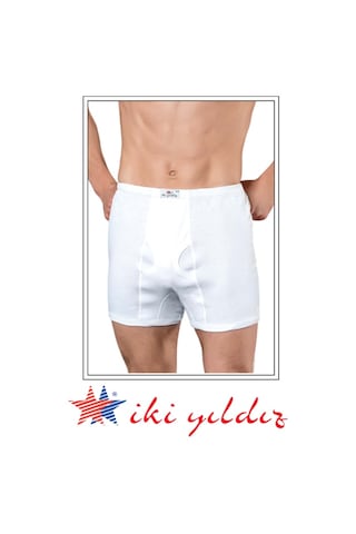 İki Yıldız Erkek Beyaz Paçalı Külot Arjantin Ribana 3'lü Paket 010 Beyaz İki Yıldız Erkek Beyaz Paçalı Külot Arjantin Ribana 3'lü Paket 010 Beyaz