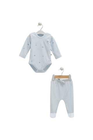 Caramell %100 Pamuk Flaying Cars Body Pantolon Seti Mavi Crml.mv.bpe1201 Mavi - Beyaz