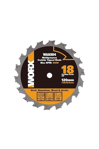 Worx Wa8304 120X9.5Mm Metal. Ahşap. Pvc. Alüminyum Kesme. Elmas D