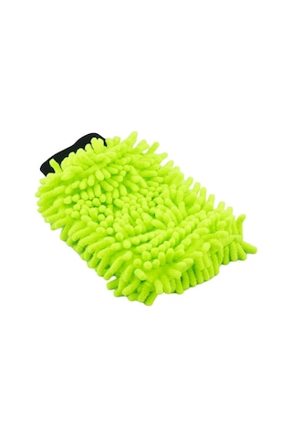 Mikrofiber Araba Araç Oto Yıkama Eldiveni Makarna Şönil Eldiven Yeşil Oto Detailing