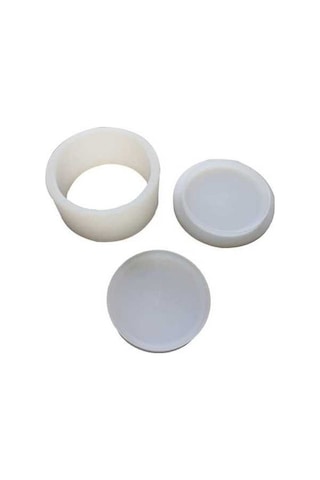 Besthome1 3d Pe Plaj Tuz Topu Kalıbı Beyaz Seti - 95g, 6.35x6.35x3.5cm, Sabun Kalıbı Dahil Beyaz