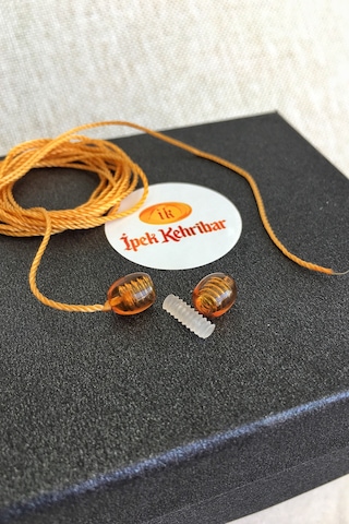 İpek Kehribar Kolye Klips Tamir Kiti Klipsli Vidalı Klips Kilit Altın