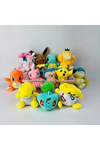 Charmander 12cm Pokemon Peluş Oyuncak Figür Anahtarlık Çanta Süsü