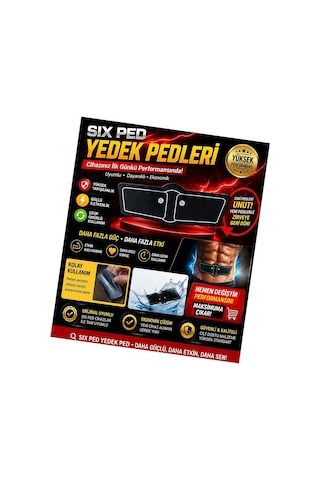 Six Ped Yedek Pedleri İle Cihazınızı Yenileyin, Antrenman Gücünü Artırın. Evimdeyokyok Çok Renkli