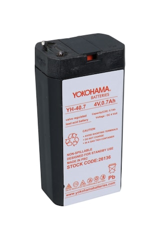 Ayt Yokohama Yh-40.7 4 Volt 0.7 Amper Akü 34x22x64 Mm Yeni Tarihli Taze Akü