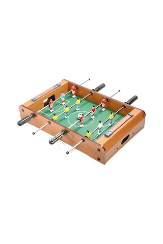 Ahşap Langırt 4 Kol-12 Figürlü Masa Maçı-football Masa Oyunu - Ayaksız Ahşap Langırt Açık Ceviz