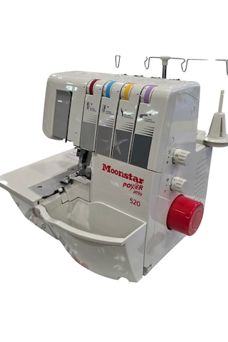 Ev Tipi Çok Fonksiyonlu Profesyonel Overlok Dikiş Makinesi 2-3-4 İplik / Model 520 Beyaz