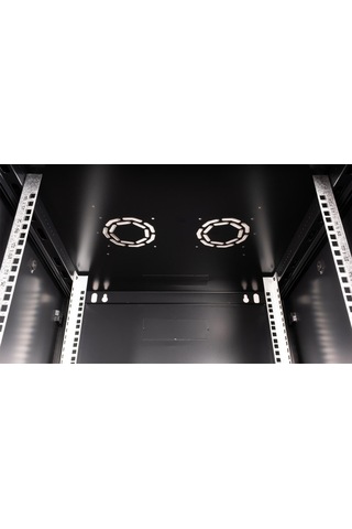 Lande - 15u 19" Duvar Tipi Rack Kabinet Genişlik: 600 Mm Derinlik: 600 Mm Siyah