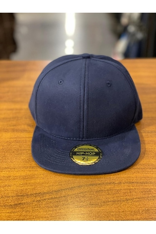 Hiphop Snapback Rapper Basket Lacivert Kanvas Cap Şapka