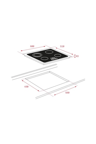 Teka TZ 6415 Vitroseramik Ocak