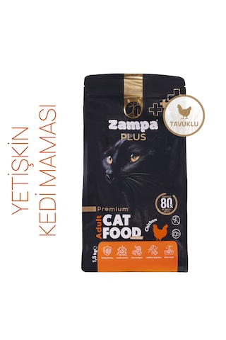 Zampa Plus Premium Tavuk Etli Yetişkin Kediler İçin Kuru Mama 1500 G