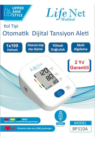 Life Net Medikal BP310A Dijital Tansiyon Aleti