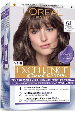 L’Oréal Paris Excellence Cool Creme Saç Boyası – 6.11 Ekstra Küll (483281932)