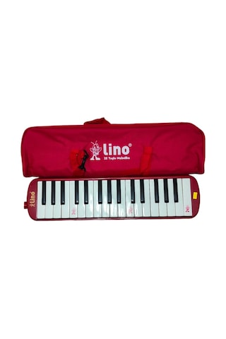 32 Tuşlu Melodika Kırmızı Çok Renkli