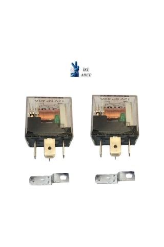 iki Adet Mini Role 12v. 5 Uçlu. 40 A. Far. Korna. Fan. Lpg Röle