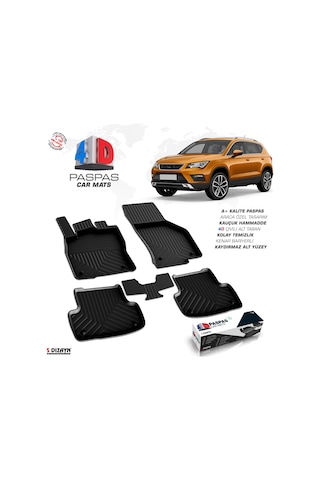 Seat Ateca 4d Havuzlu Paspas 2016-2020 A+kalite